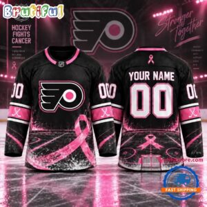 NHL Philadelphia Flyers Pink Fights Breast Cancer 2026 Personalized Hockey Jersey