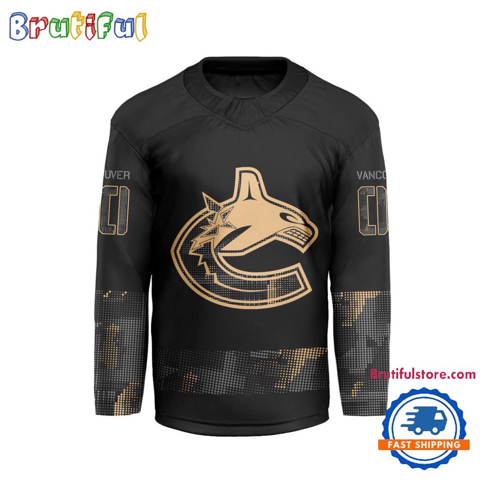 NHL Vancouver Canucks Military Appreciation Design Hockey Jersey NHL Vancouver Canucks Military Appreciation Design Hockey Jersey