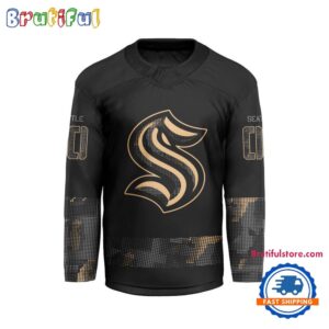 NHL Seattle Kraken Military Appreciation Design Hockey Jersey