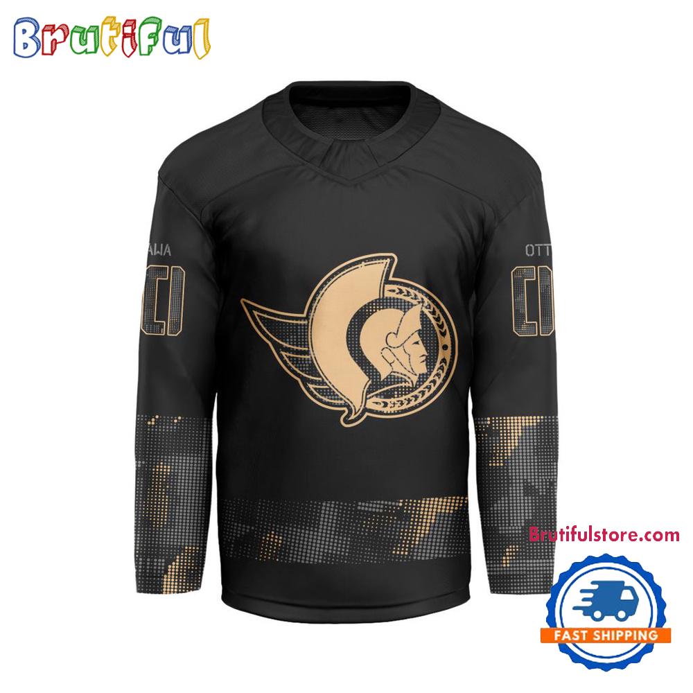 NHL Ottawa Senators Military Appreciation Design Hockey Jersey NHL Ottawa Senators Military Appreciation Design Hockey Jersey