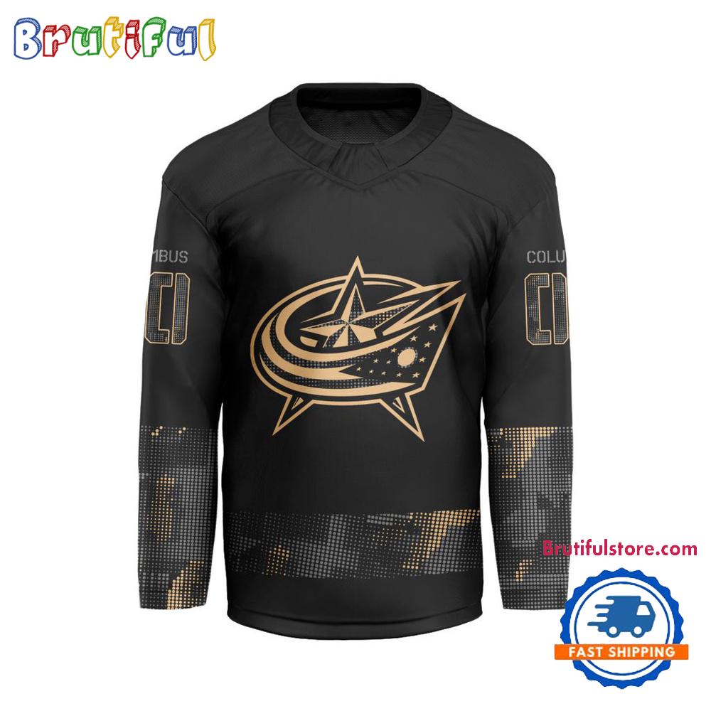 NHL Columbus Blue Jackets Military Appreciation Design Hockey Jersey NHL Columbus Blue Jackets Military Appreciation Design Hockey Jersey