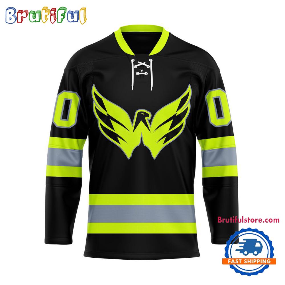 NHL Washington Capitals Honoring Firefighters Lace Hockey Jersey NHL Washington Capitals Honoring Firefighters Lace Hockey Jersey