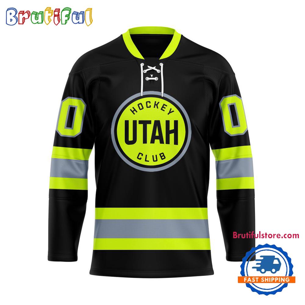 NHL Utah Hockey Club Honoring Firefighters Lace Hockey Jersey NHL Utah Hockey Club Honoring Firefighters Lace Hockey Jersey