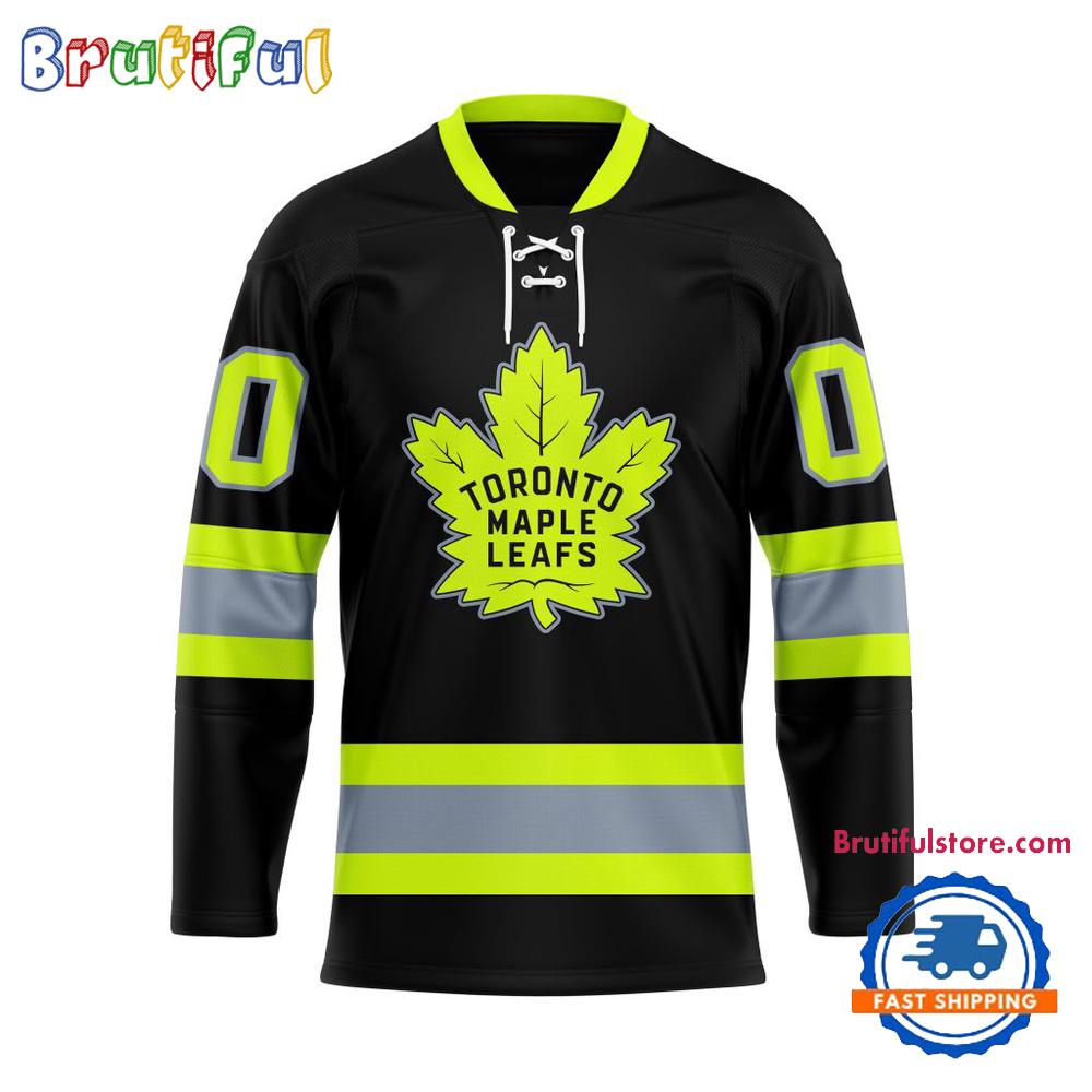 NHL Toronto Maple Leafs Honoring Firefighters Lace Hockey Jersey NHL Toronto Maple Leafs Honoring Firefighters Lace Hockey Jersey