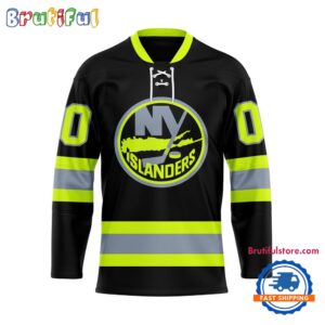 NHL New York Islanders Honoring Firefighters Lace Hockey Jersey