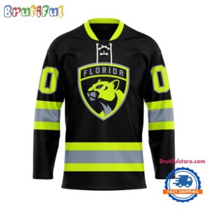 NHL Florida Panthers Honoring Firefighters Lace Hockey Jersey