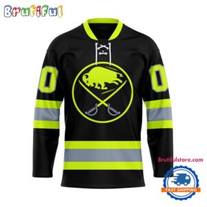 NHL Buffalo Sabres Honoring Firefighters Lace Hockey Jersey