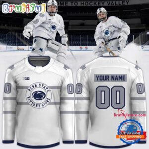 Penn State Nittany Lions Hockey 2026 White Uniform Hockey Jersey