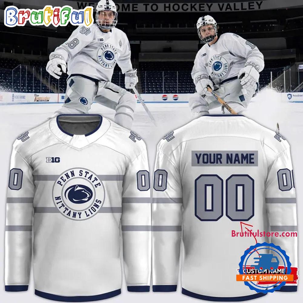 Penn State Nittany Lions Hockey 2026 White Uniform Hockey Jersey Penn State Nittany Lions Hockey 2026 White Uniform Hockey Jersey