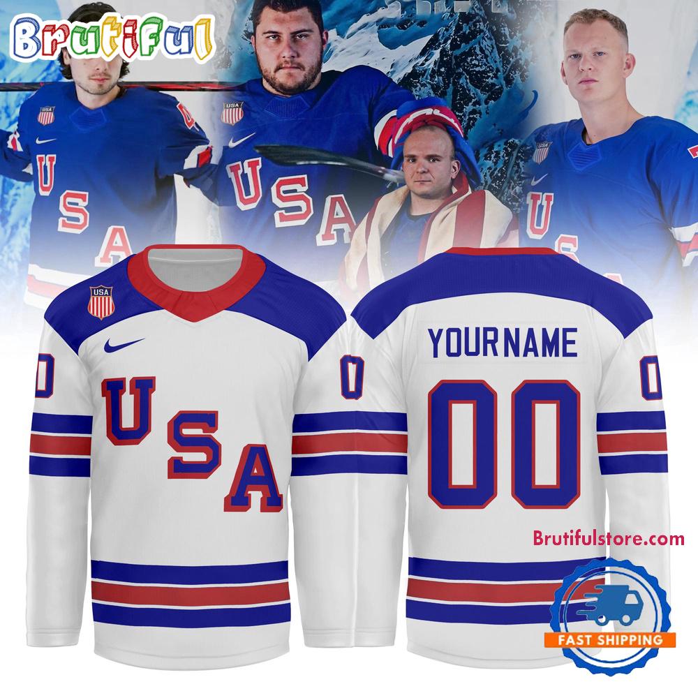 USA 2026 Olympic Hockey Limited Edition White Jersey Shirt USA 2026 Olympic Hockey Limited Edition White Jersey Shirt