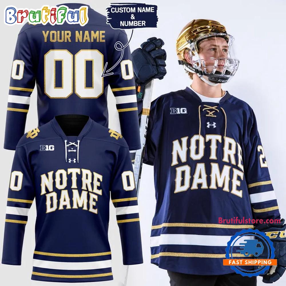 Notre Dame Fighting Irish Hockey Commemorative Uniform Limited Edition Jersey Shirt Notre Dame Fighting Irish Hockey Commemorative Uniform Limited Edition Jersey Shirt