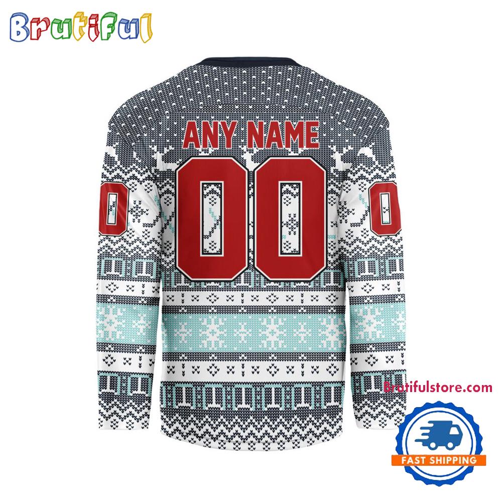 Seattle Kraken 2026 NHL Christmas Personalized Hockey Jersey Design Seattle Kraken 2026 NHL Christmas Personalized Hockey Jersey Design