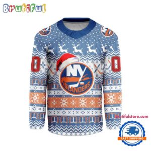 New York Islanders 2026 NHL Christmas Personalized Hockey Jersey Design