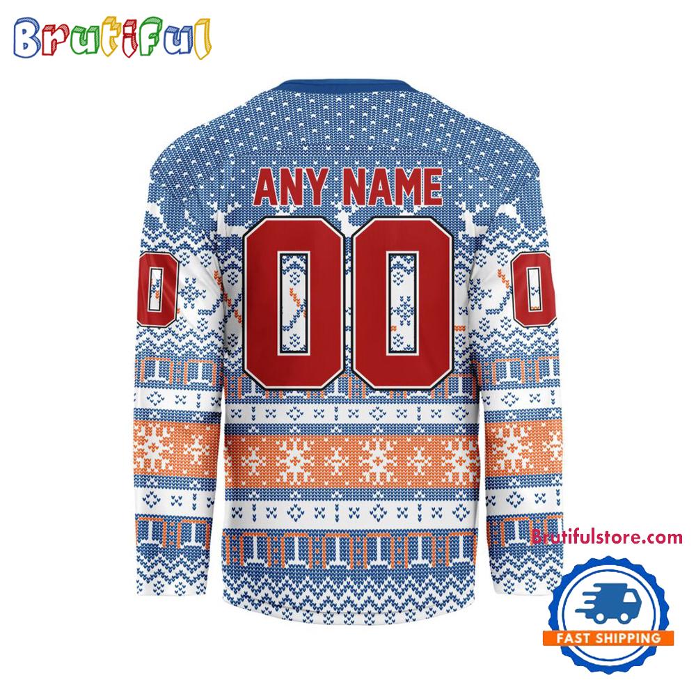 New York Islanders 2026 NHL Christmas Personalized Hockey Jersey Design New York Islanders 2026 NHL Christmas Personalized Hockey Jersey Design