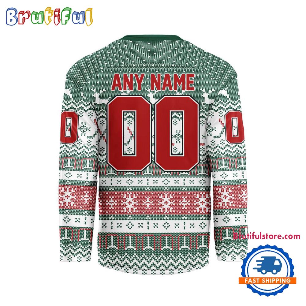 Minnesota Wild 2026 NHL Christmas Personalized Hockey Jersey Design Minnesota Wild 2026 NHL Christmas Personalized Hockey Jersey Design