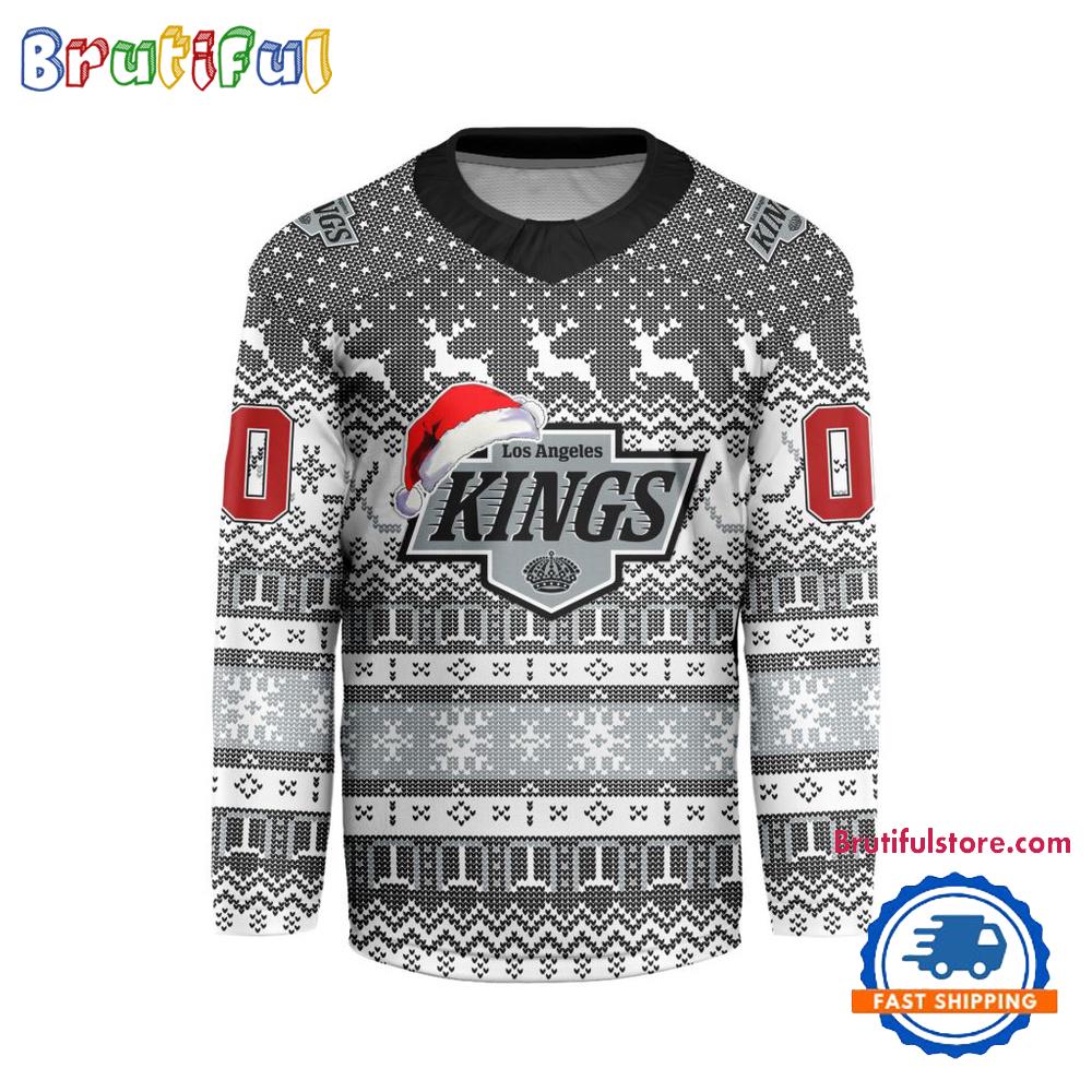 Los Angeles Kings 2026 NHL Christmas Personalized Hockey Jersey Design Los Angeles Kings 2026 NHL Christmas Personalized Hockey Jersey Design