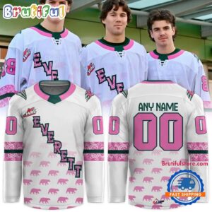 Everett Silvertips Cancer Specialty 2026 Hockey Jersey