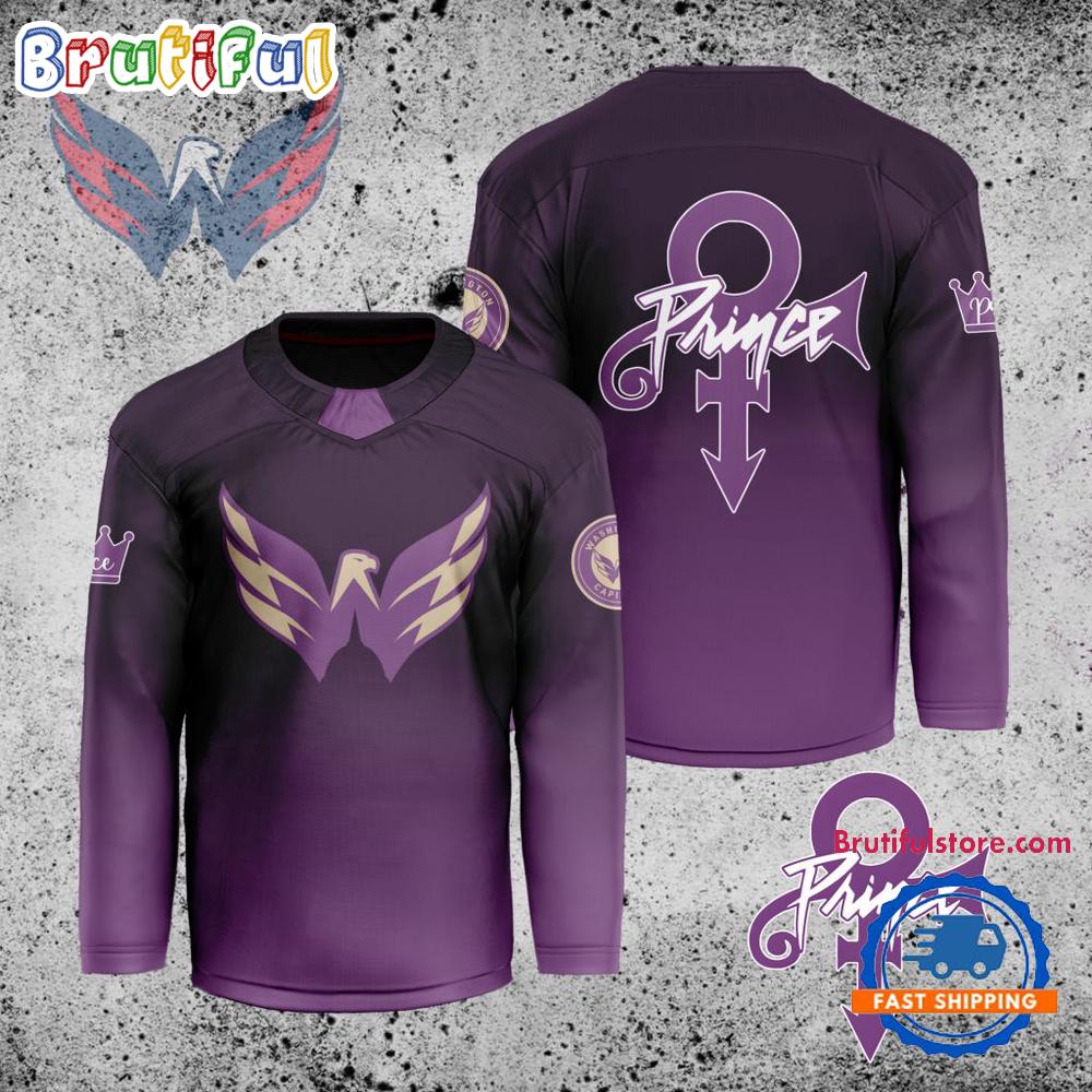 NHL Washington Capitals Personalized Prince Night Hockey Jersey NHL Washington Capitals Personalized Prince Night Hockey Jersey