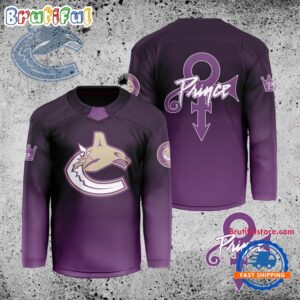 NHL Vancouver Canucks Personalized Prince Night Hockey Jersey