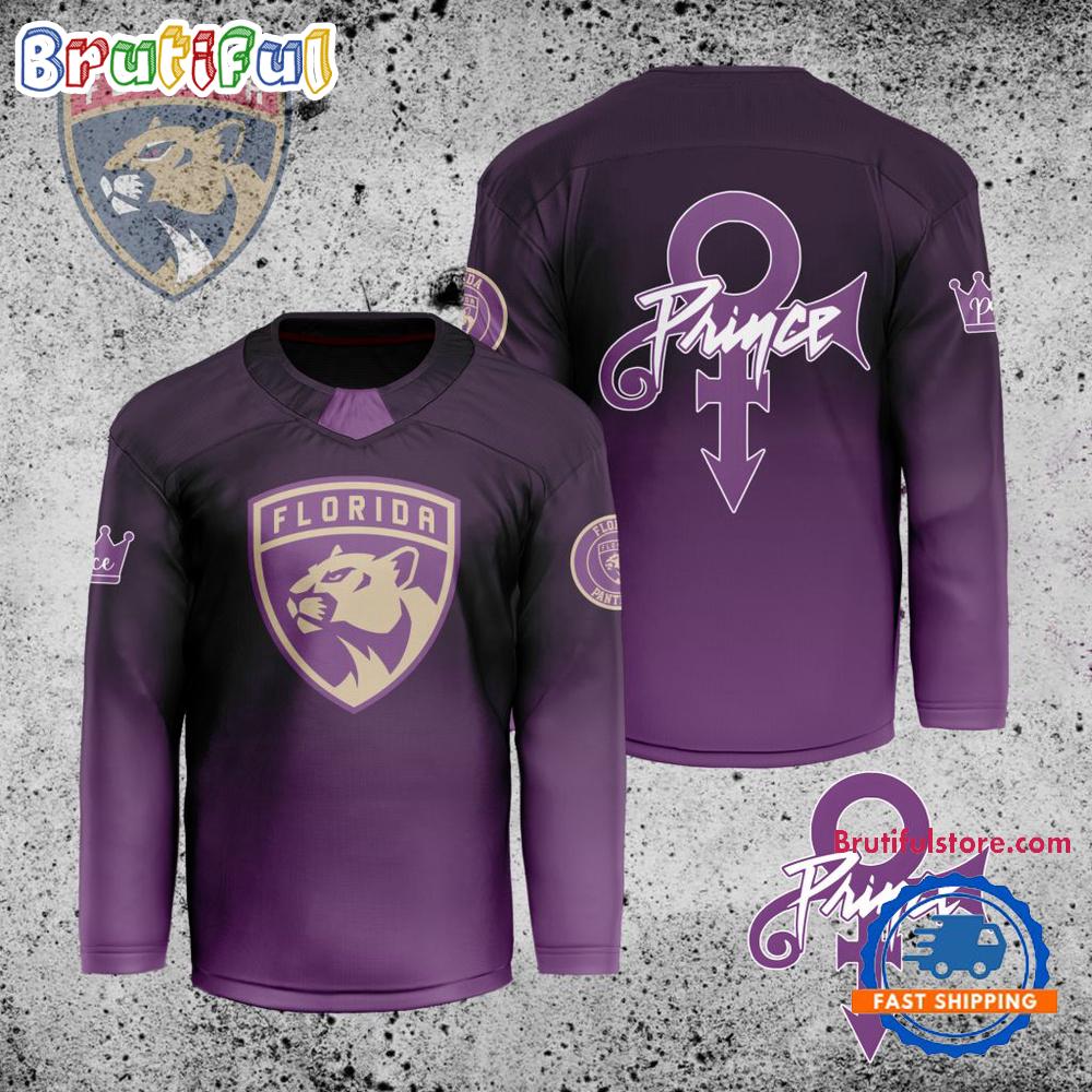NHL Florida Panthers Personalized Prince Night Hockey Jersey NHL Florida Panthers Personalized Prince Night Hockey Jersey