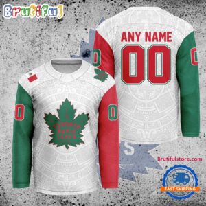 NHL Toronto Maple Leafs Personalized Mexican Heritage Hockey Jersey