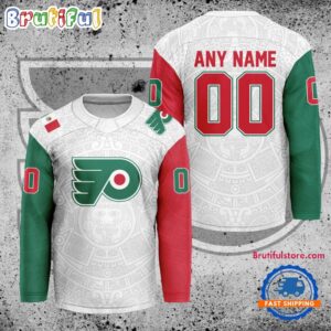 NHL Philadelphia Flyers Personalized Mexican Heritage Hockey Jersey