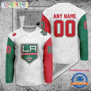 NHL Los Angeles Kings Personalized Mexican Heritage Hockey Jersey