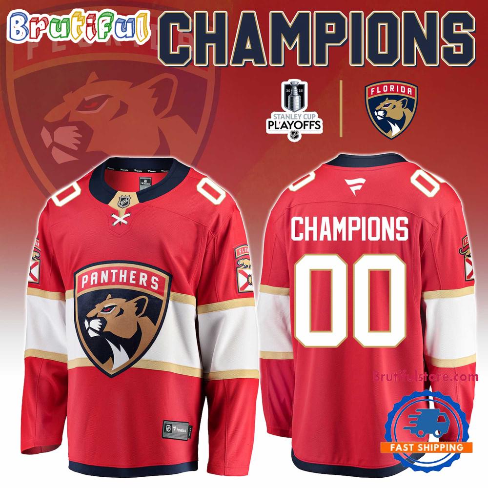 Florida Panthers Champion NHL Stanley Cup 2026 Custom Hockey Jersey Florida Panthers Champion NHL Stanley Cup 2026 Custom Hockey Jersey