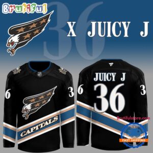 Washington Capitals x 36 Juicy J Hockey Jersey
