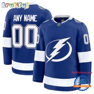 NHL Tampa Bay Lightning Home Premium Custom Hockey Jersey