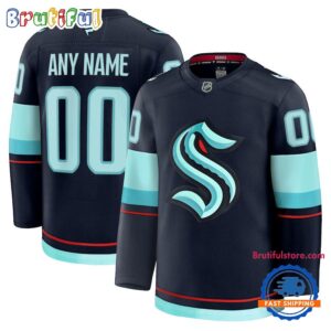 NHL Seattle Kraken Home Premium Custom Hockey Jersey