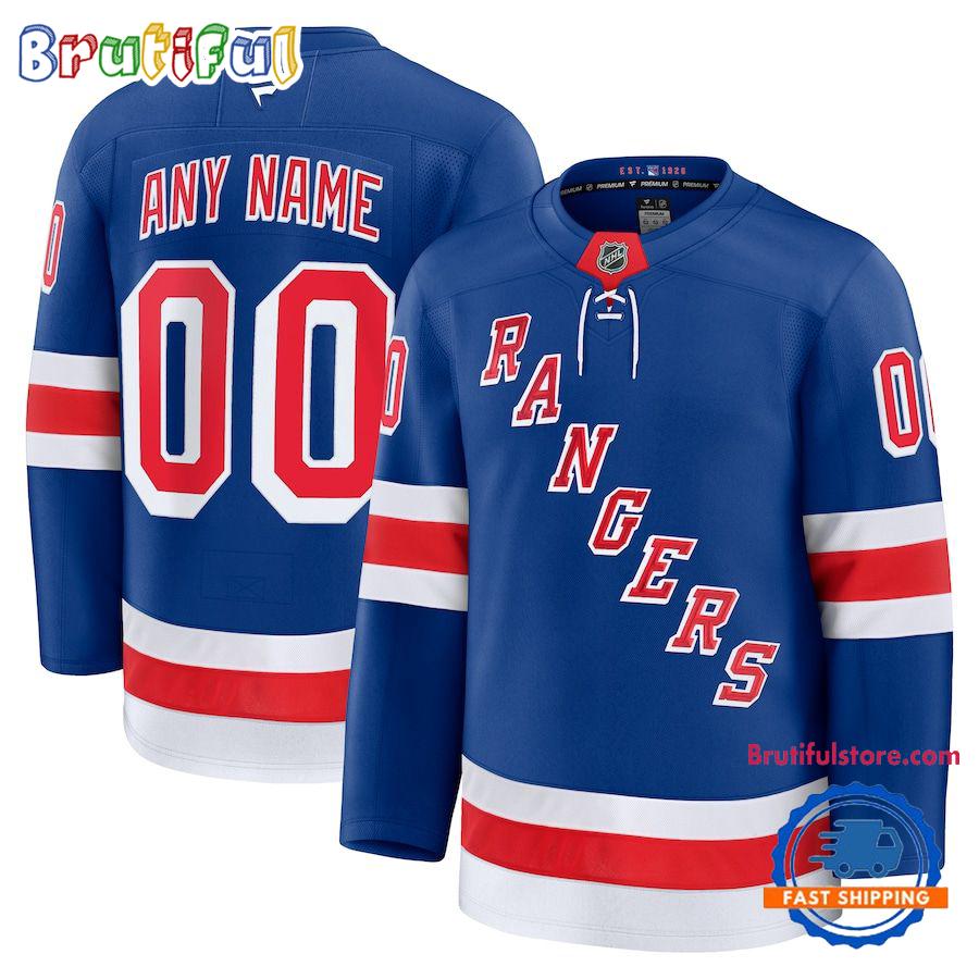 NHL New York Rangers Home Premium Custom Hockey Jersey NHL New York Rangers Home Premium Custom Hockey Jersey