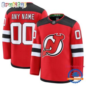 NHL New Jersey Devils Home Premium Custom Hockey Jersey