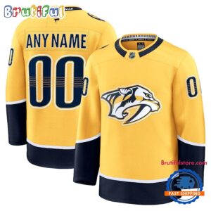 NHL Nashville Predators Home Premium Custom Hockey Jersey