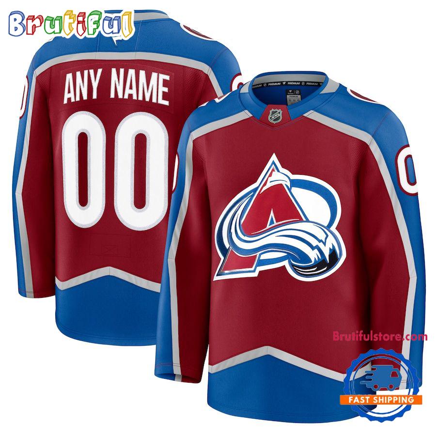 NHL Colorado Avalanche Home Premium Custom Hockey Jersey NHL Colorado Avalanche Home Premium Custom Hockey Jersey