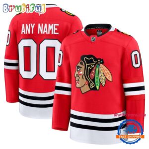 NHL Chicago Blackhawks Home Premium Custom Hockey Jersey