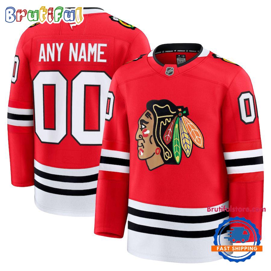 NHL Chicago Blackhawks Home Premium Custom Hockey Jersey NHL Chicago Blackhawks Home Premium Custom Hockey Jersey