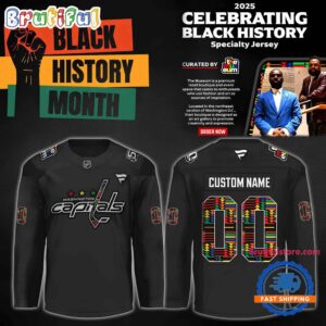 Washington Capitals 2026 NHL Black Month History Specialty Hockey Jersey