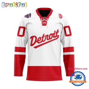 NHL Detroit Red Wings Personalized 2026 Stadium Series Lace Hockey Jersey