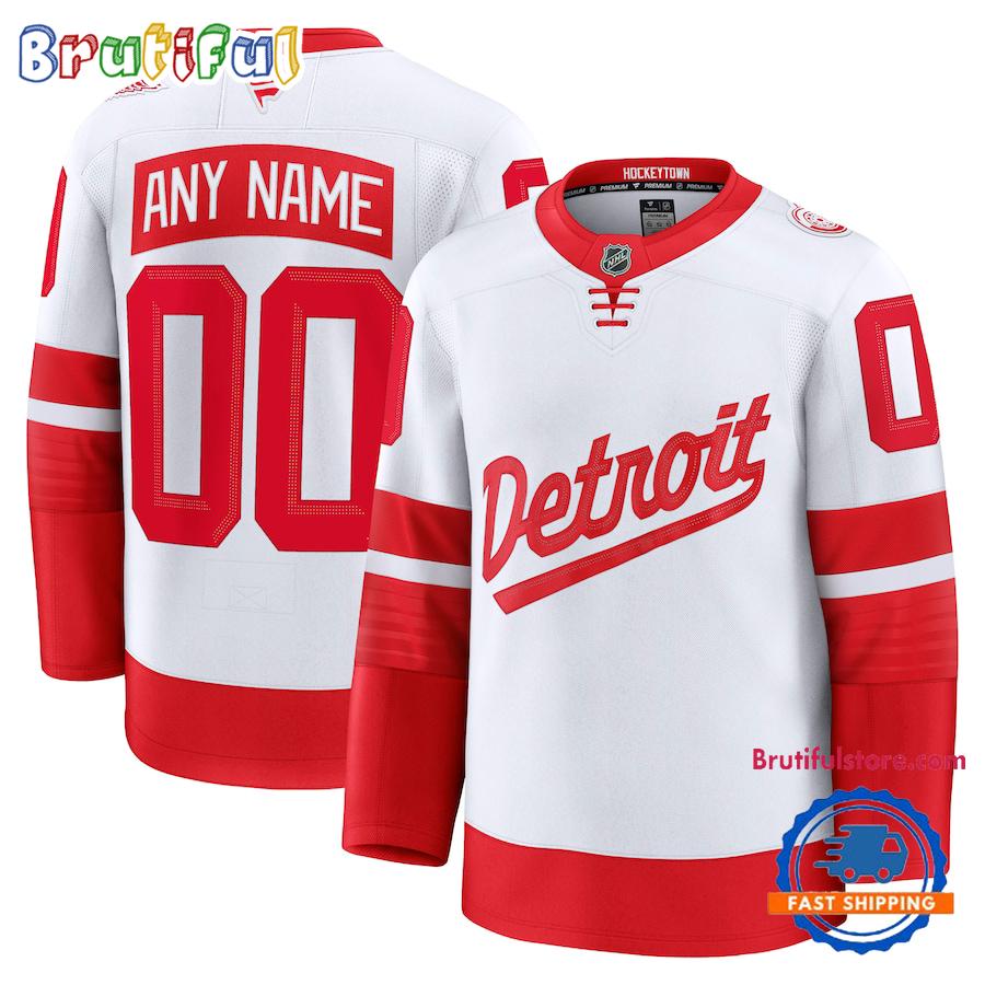 Detroit Red Wings 2026 NHL Stadium Series Custom Premium Hockey Jerssey Detroit Red Wings 2026 NHL Stadium Series Custom Premium Hockey Jerssey