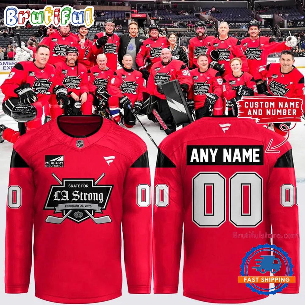 NHL Los Angeles Kings Special LA Strong 2026 Red Hockey Jersey NHL Los Angeles Kings Special LA Strong 2026 Red Hockey Jersey
