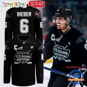 NHL Los Angeles Kings Special LA Strong 2026 Black Hockey Jersey