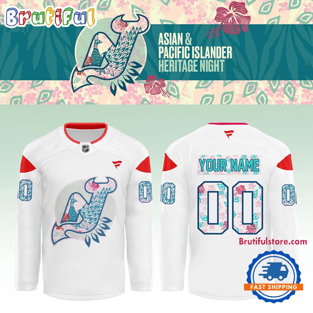 New Jersey Devils x Asian and Pacific Islander Heritage Night Hockey Jersey New Jersey Devils x Asian and Pacific Islander Heritage Night Hockey Jersey