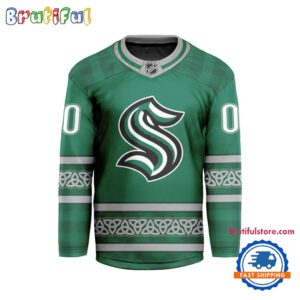 NHL Seattle Kraken For St.Patrick’s Day Limited New Hockey Jersey