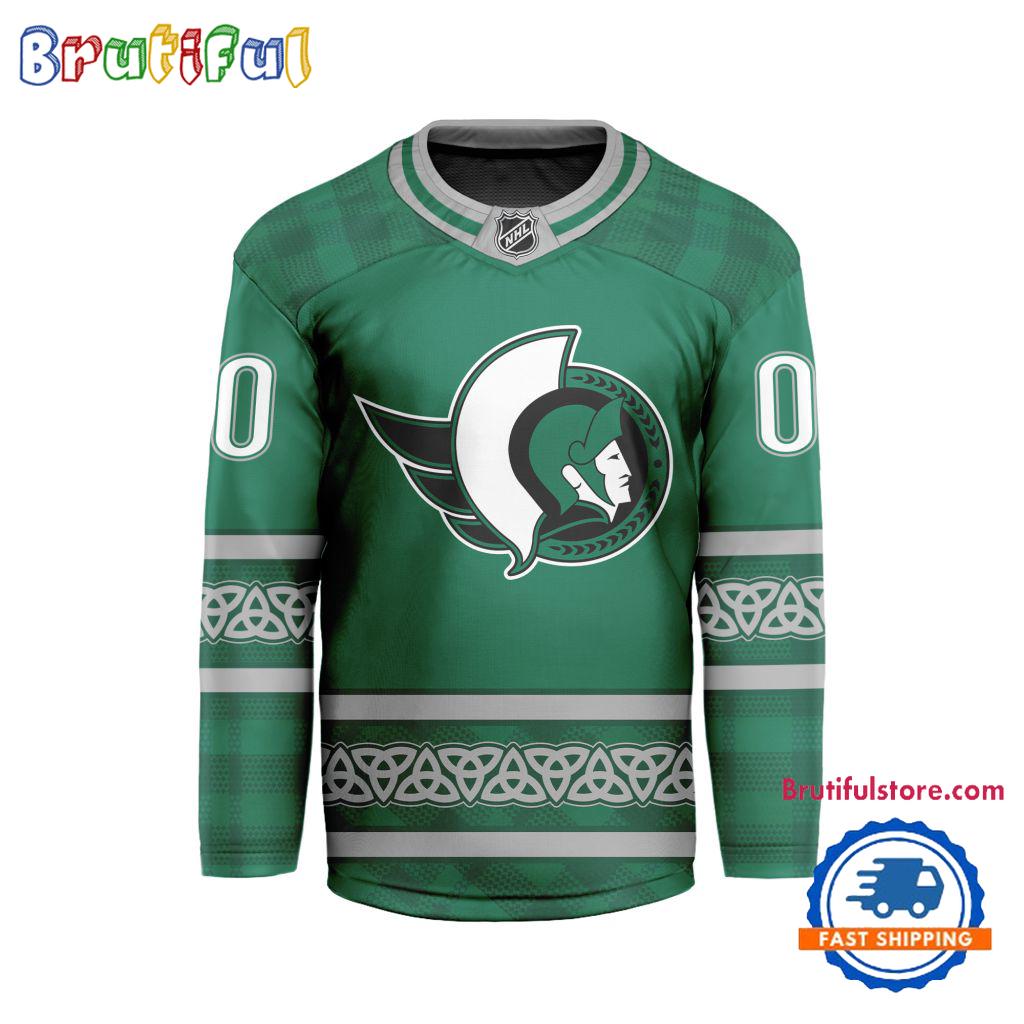 NHL Ottawa Senators For St.Patrick’s Day Limited New Hockey Jersey NHL Ottawa Senators For St.Patrick’s Day Limited New Hockey Jersey