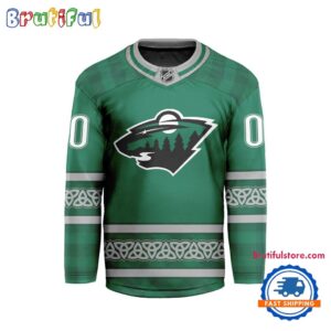 NHL Minnesota Wild For St.Patrick’s Day Limited New Hockey Jersey