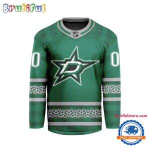 NHL Dallas Stars For St.Patrick’s Day Limited New Hockey Jersey