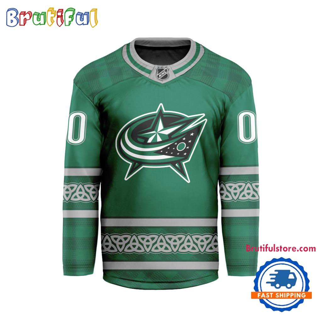 NHL Columbus Blue Jackets For St.Patrick’s Day Limited New Hockey Jersey NHL Columbus Blue Jackets For St.Patrick’s Day Limited New Hockey Jersey