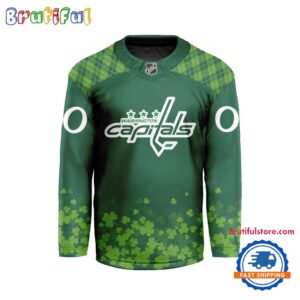 NHL Washington Capitals St.Patrick’s Day New Design Hockey Jersey, NHL Patricks Day Jersey