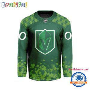 NHL Vegas Golden Knights St.Patrick’s Day New Design Hockey Jersey, NHL Patricks Day Jersey